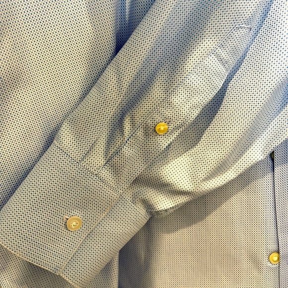 EUC, Ted Baker, Endurance, Beautiful blue and white, L/S button down, 17” 34/35 - Picture 5 of 10
